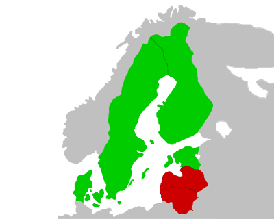 Map of Scandinavia and The Baltics a map of of Scandinavia and The Baltics showing which countries require strict opt-in