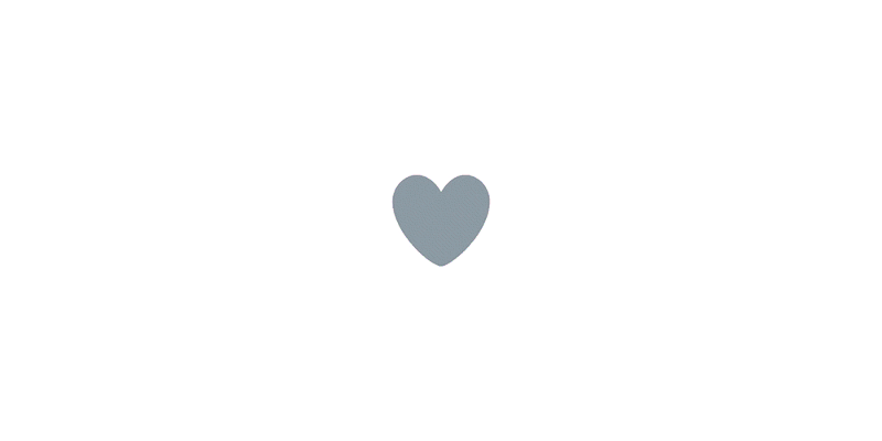 An animation showing Twitter's popping fave heart